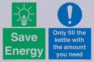 Save Energy - Only fill the kettle with the amount you need